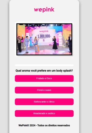 Wepink - Quiz e Loja